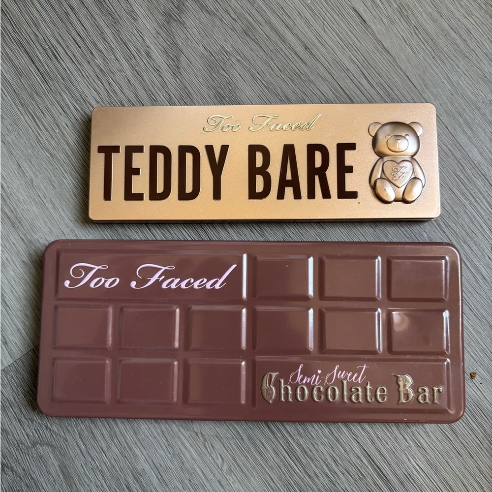 Too Faced Teddy Bare and Semi-Sweet Chocolate Bar Palettes
